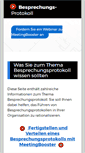 Mobile Screenshot of besprechungsprotokoll.com